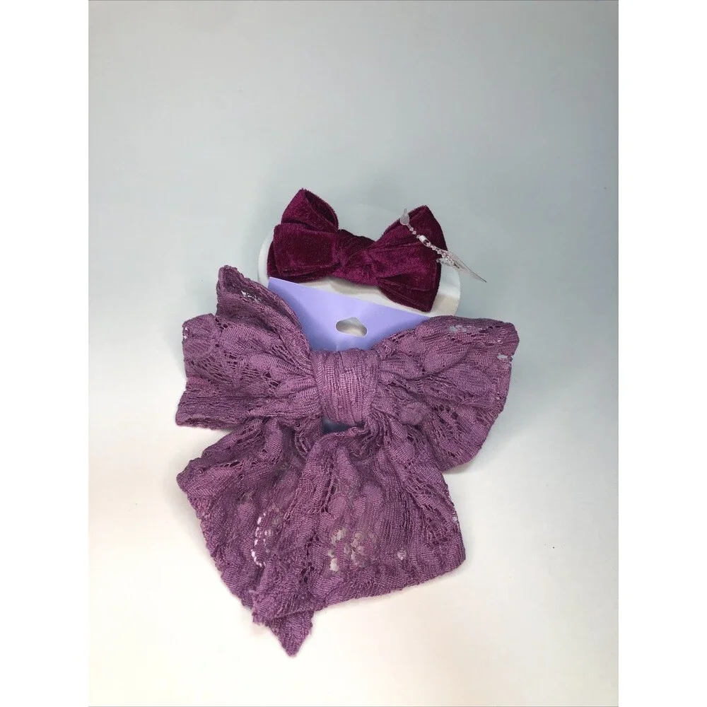 Hair Accessories Purple Bows (2count) From Claire’s
